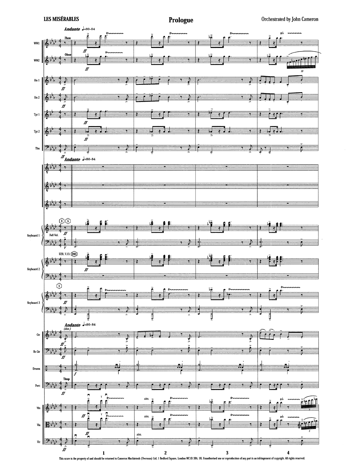 les miserables full orchestral score pdf